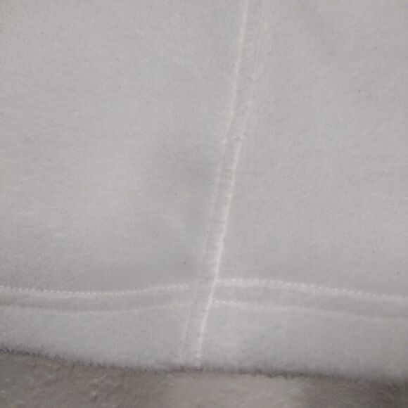 Fleece White Vest Columbia Benton Size M Zip Up Casual Cowl neck Pockets - Picture 11 of 14